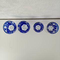 江戸切子　グラス　4つ　セット売り