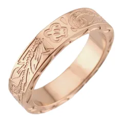 ハワイアンジュエリーリング レディース メンズ サージカルステンレス製 金属アレルギー対応