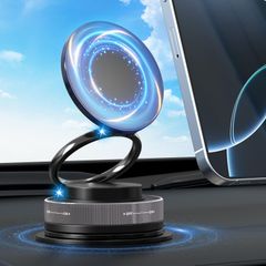 【新着商品】360°回転 落下防止 折りたたみ式 片手操作 携帯ホルダー コンパクト 車載スマホホルダー スタンド カー用品 magsafe対応 マグネット式 iPhone N55磁石 超強磁力 Android 車 ホルダー 多機種と多車種が対応 スマホ
