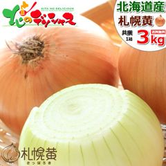 【予約/9月下旬(9月25日)頃～出荷予定】 北海道産 新玉 玉ねぎ 札幌黄 3kg (JA共撰/SM-Lサイズ) 秋野菜 甘い たまねぎ 玉ネギ 玉葱 幻の玉葱 JAさっぽろ 食品 野菜 ギフト 贈り物 プレゼント ご家庭用 北海道 グルメ お取り寄せ