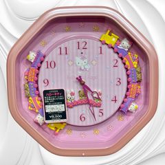 希少品】【廃盤品】ハローキティ メロディー掛け時計 リズム時計