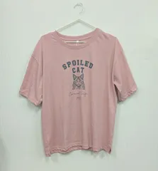 プリント　Tシャツ　Lサイズ　猫　半袖
