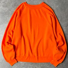 ミントコンディション 80s USA製 無地 スウェット トレーナー L / 80年代 アメリカ製 ビンテージ オレンジ スエットのサムネイル