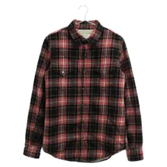 SAINT LAURENT PARIS (サンローランパリ) 19AW ボアチェックシャツジャケット 581916 レッドのサムネイル