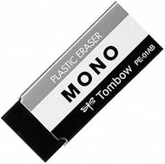 トンボ鉛筆 消しゴム MONO ブラック PE-01AB 3個セット