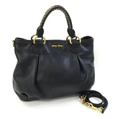 【超希少❗️】miumiu ハンドバッグ レザーハンドバッグ 2wayグレー 超希少❗️】miumiu ハンドバッグ レザーハンドバッグ 2way