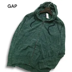 【新品 未使用】 GAP ギャップ 通年 ニット★ パーカー フーディー ジップアップ Sz.S メンズ
