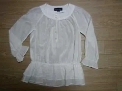 ラルフローレン キッズ Ralph Lauren キッズ 子供服 長袖 ブラウス 100cm ★4 【中古】 ユーズド 女の子 女児 ガールズ ブランド USED アウトレット リサイクル 古着 子ども服 こども服 子供 子ども