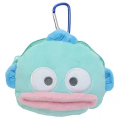 ハンギョドン ミニポーチ カラビナ付きぬいぐるみファスナーマスコット サンリオ ティーズファクトリー 小物入れ キャラクター グッズ 