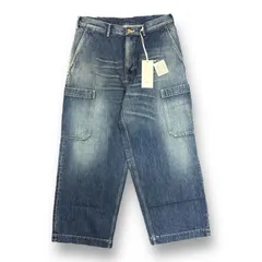 定価35200円 新品 Graphpaper 23AW Selvage Denim Cargo Pants DARK FADE GM233-40182DB デニム カーゴパンツ グラフペーパー　　62580Aのサムネイル