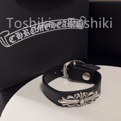 CHROME HEARTS クロムハーツ レザー ブレスレット 01