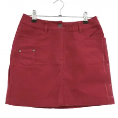 トミーヒルフィガーゴルフ スカート レッド 後ろウエストゴム  レディース S ゴルフウェア Tommy Hilfiger Golf