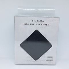 W644　新品　SALONIA　サロニア　スクエア　イオンブラシ　ブラック　SL-014BK　ヘアブラシ