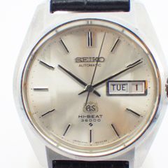 GRAND SEIKO グランドセイコー 腕時計 6146-8010  自動巻き カットガラス ステンレス レザー ラウンド 社外ベルト  【中古】【送料無料】