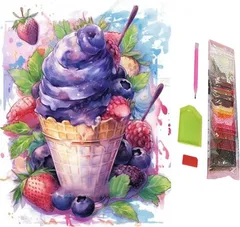 SENTO JONA(セントジョナ) ダイヤモンドアート アートパネル 四角いビーズ キット ビーズアート 手芸 ダイヤモンドペインティング スクエア 30x40cm(4)