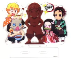 【中古】アクリルスタンド・アクリルパネル 集合 アクリルスタンド 「鬼滅の刃×ufotable Cafe×マチ★アソビCAFE バレンタインイベント2022」