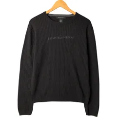 古着 90~00年代 カルバンクライン Calvin klein JEANS リブ編み コットンニットセーター レディースL相当 ヴィンテージ/eaa581289