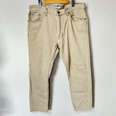 (^w^)b ZARA MAN DENIM STUFF ザラ マン デニムパンツ ジーンズ ジーパン LOT 623 ボタンフライ スリムフィット 綿100% アメカジ カジュアル デイリー タウンユース ベージュ メンズ サイズW34