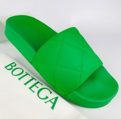 新品未使用★BOTTEGA VENETA・ボッテガ・ヴェネタ レディース マキシ イントレチャートデザイン スライド ラバー サンダル（35）
