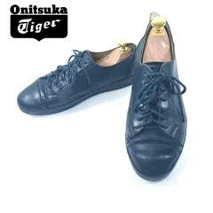 Onitsuka Tiger TH4D4L ローンシップ 24cm レザースニーカー ブラック レースアップ レディース オニツカタイガー hws01329