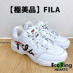 【極美品】FILA 　ディストレイサースクリプト　厚底　スニーカー　26cm　AID