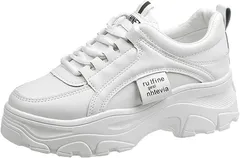 スニーカー レディース 厚底スニーカー ダッドシューズ ダッドスニーカー 身長アップ ウォーキングシューズ 韓国 美脚 脚長効果 日常 通学 通勤 歩きやすい 22.5cm-25.0cmlinglin