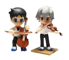 【中古】フィギュア ねるふ学園演奏会 碇シンジ＆渚カヲル 「新世紀エヴァンゲリオン」 ぷちえう  ぁフィギュアセット ニュータイプ・ロマンス2007 SUMMER 応募者全員サービス