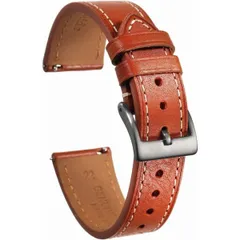 [torbollo] 時計バンド 腕時計ベルト 替えばんど ソフトイタリア製本革カーフレザー クイックリリース 18 mm ウォッチバンド専用