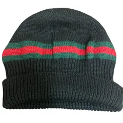 gucci GUCCI キッズ 帽子 L 56cm 美品 イヤーフラップ ニット ボア