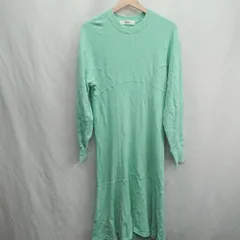 ◇ ⊇ FURFUR ファーファー 長袖 膝下丈 ワンピース サイズ0 グリーン系 レディース E  【1411280028896】