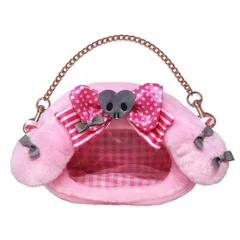 マイメロディ 推し活アイテム クリア窓付きポーチ My Melody ＆ Kuromi 50th ＆ 20th Anniversary サンリオ 内藤デザイン ぬいぐるみ用 ぬい活 キャラクター グッズ 