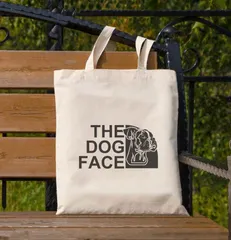 【 The Dog Face Canvas tote bag / ドッグフェイス キャンバストートバッグ 】 『 Boxer / ボクサー 』-22 うちの子グッズ ペットグッズ 犬用品 わんちゃんグッズ ギフト