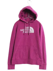 【お得なクーポン配布中!】 ノースフェイス プリント スウェット フード パーカー レディース S / 古着 アウトドア トレーナー プルオーバー 裏起毛 シンプル パープル