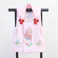 七五三 3歳 女の子 被布コート 単品 ピンク 毬 刺繍 女の子 SH7-4