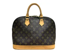LOUIS VUITTON (ルイヴィトン) モノグラム アルマ ハンドバッグ 97年製 旧型 廃盤 M51130 ブラウン ゴールド ブランド/049