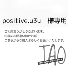 positive.u3uさま専用販売ページ/