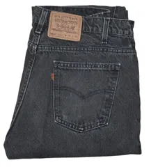 90s Levi’s 505 サルファブラック オレンジタブ｜USA製 W38 L30（実寸W89cm L76cm）