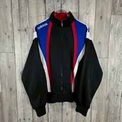 OLD adidas 90s アディダス スタンドネック ハイネック フルジップ ジャージ トラックジャケット メンズ XO サイズ