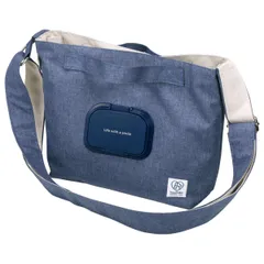 ペット お散歩 ポケット付お散歩バッグ （ お散歩バッグ 散歩 鞄 カバン ショルダーバッグ ハンドバッグ 2way わんちゃん ねこちゃん おでかけ お出かけ 散歩用 外出 愛犬 愛猫 犬 猫 いぬ ねこ 動物 ）