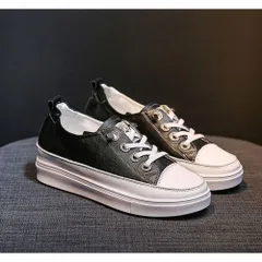 ☆ ブラック ☆ 37(23.5cm) ☆ スニーカー 厚底 インヒール スニーカー レディース 本革 レディーススニーカー カジュアルスニーカー おしゃれ カジュアル かわいい 通気性 吸湿性 牛革 快適 着脱簡単 シンプル 女性 疲れにくい 豚革インソール