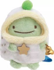 [Used] Plush Toy - Lizard (Real) Palm-Sized Plush Christmas Version - "Sumikko Gurashi"