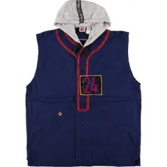 古着 90年代 ナイキ NIKE 銀タグ フード付き コットンベスト メンズL相当 ヴィンテージ/eaa481162