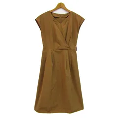 ナチュラルビューティーベーシック ワンピース フレンチスリーブ ブランド トップス レディース Sサイズ ベージュ NATURAL BEAUTY 【中古】