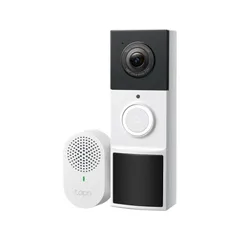 Tapo スマートドアホン スマホ ビデオドアベル 工事不要 インターホン カメラ付き 2K 3MP IP65耐候性 双方向通話 定型文で応対 ワイのサムネイル