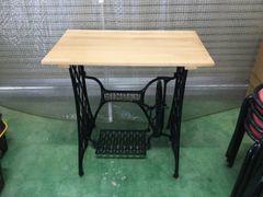 か103 SINGERシンガー　ミシン脚テーブル①　ビンテージ　古道具　レトロ