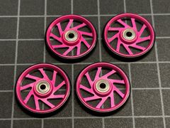 19mm プラローラー2セット(ローラー4枚です) ピンク　　ミニ四駆