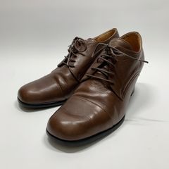 美品 ショセ トラベルシューズ TR-008 38 レースアップダークブラウン 