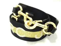 ■極美品■ MARC JACOBS マークジェイコブス ザ ロゴ ウェビング バッグ用 ショルダーストラップ 斜め掛け ブラック系 AI5598sZ