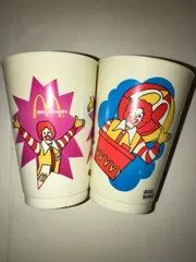 マクドナルド　プラスチックカップ　ラスベガス90年代プロフお読みください 希少レア】1990年製 マクドナルド ヴィンテージカップ オールド