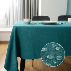 【数量限定】SEASHORE TREE テーブルクロス 食卓マット 防水 無地 テーブルカバー 丸洗い可 長方形テーブルカバー 140x240cm